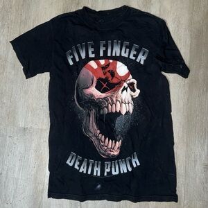 Bravado Five Finger Death Punch Black and Red Graphic Tee size Small
